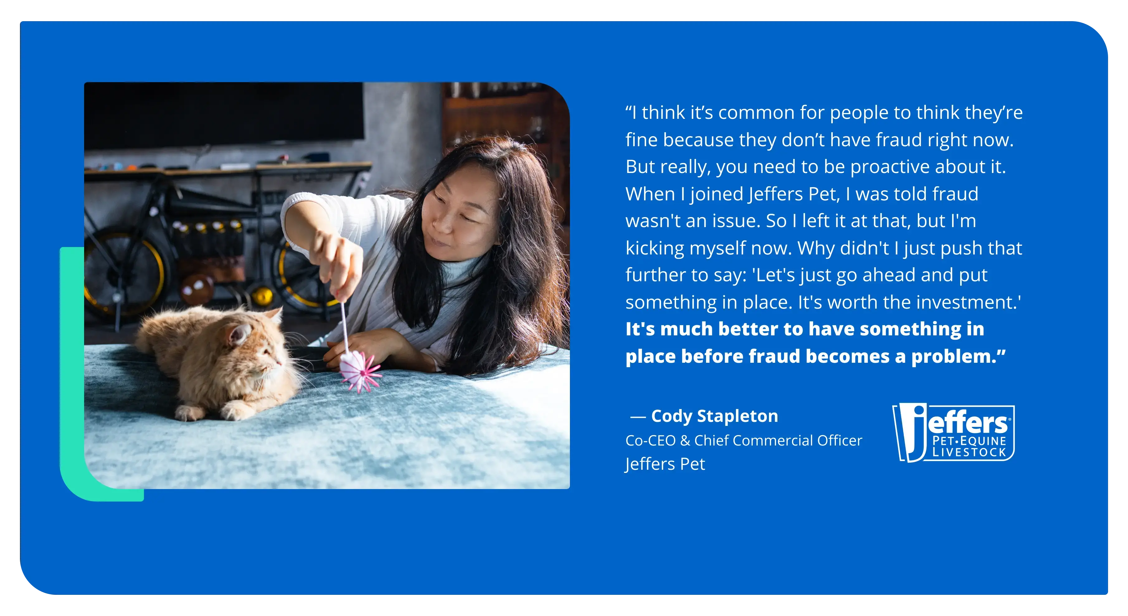 Jeffers Pet testimonial