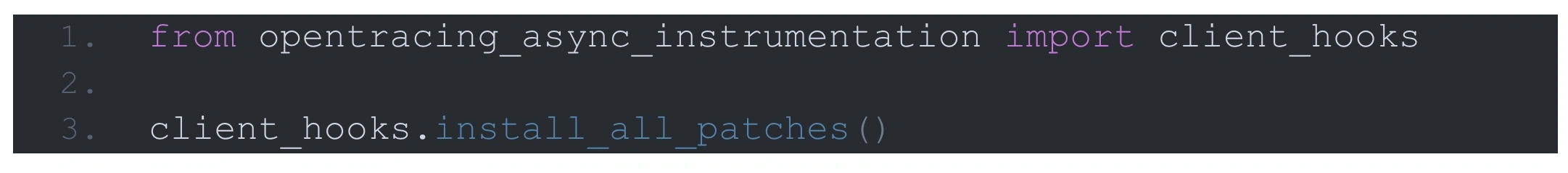 An example of open tracing