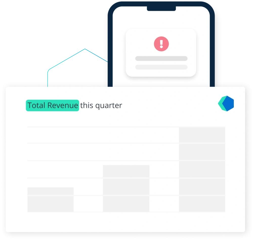 Revenue growth and mobile alerts