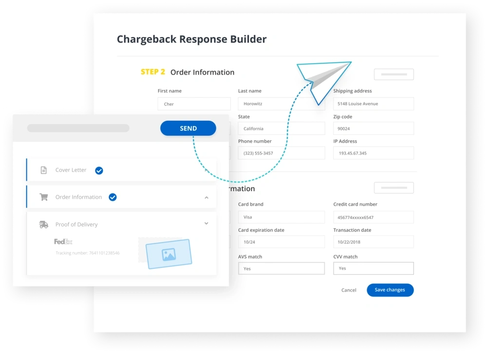 Chargeback response