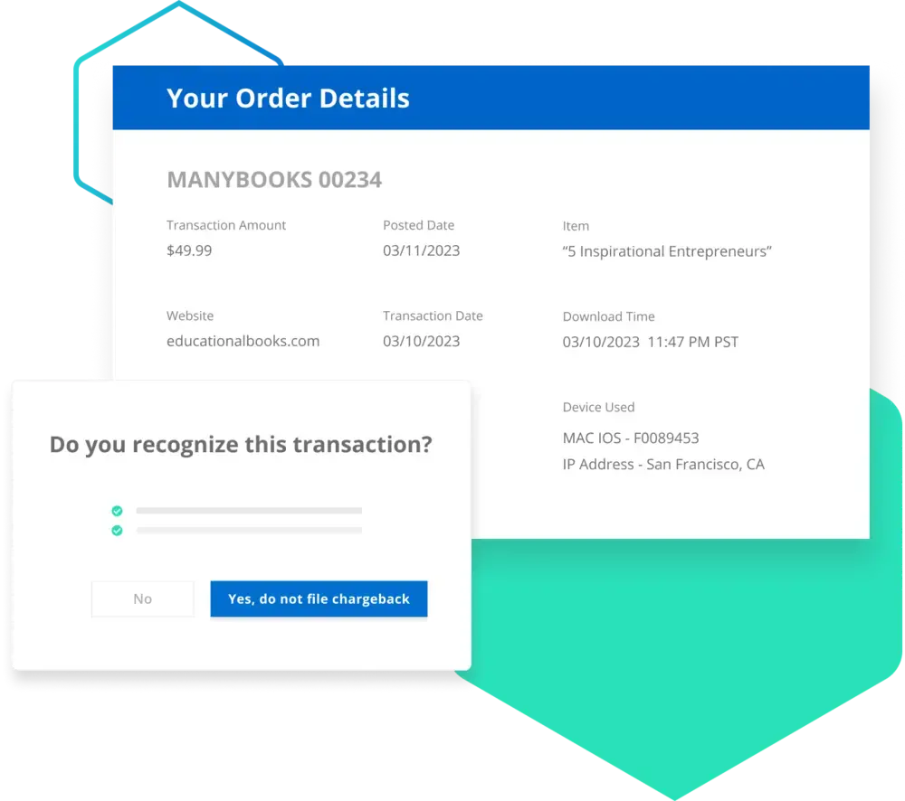 Prevent chargebacks with order validation
