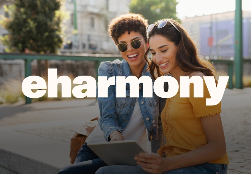 eharmony image with white logo