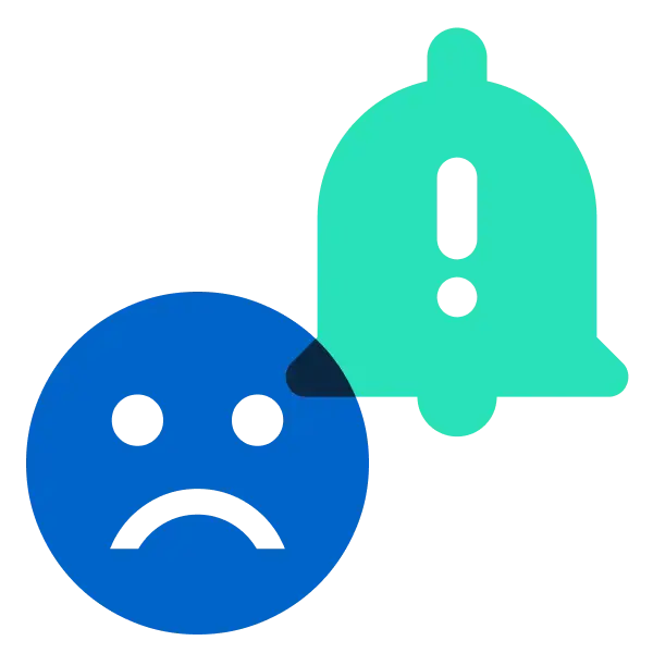 Kount icon sad and bell