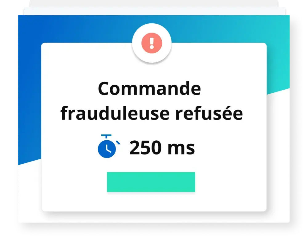 Commande frauduleuse refusée
